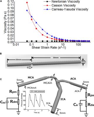 Comparison of Newtonian and Non-newtonian Fluid Models in Blood Flow Simulation in Patients With Intracranial Arterial Stenosis